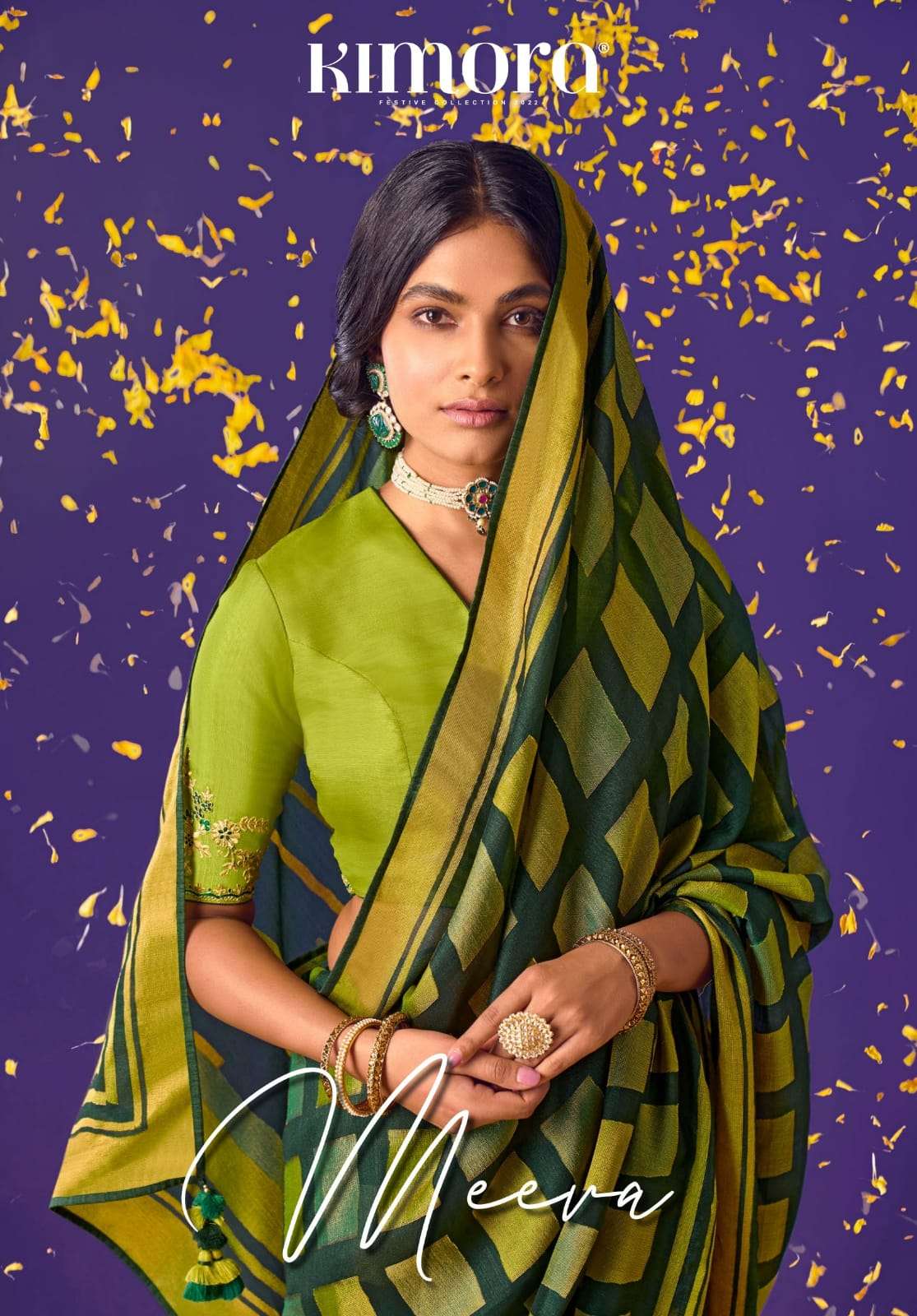 MEERA 16000 SERIES BY KIMORA 16001 TO 16011 SERIES BRASSO SILK SAREES