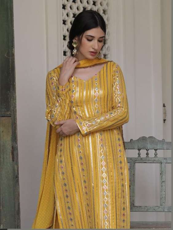 MISHAAL 8025 COLOURS BY MISHAAL FAB HEAVY GEORGETTE EMBROIDERY DRESSES