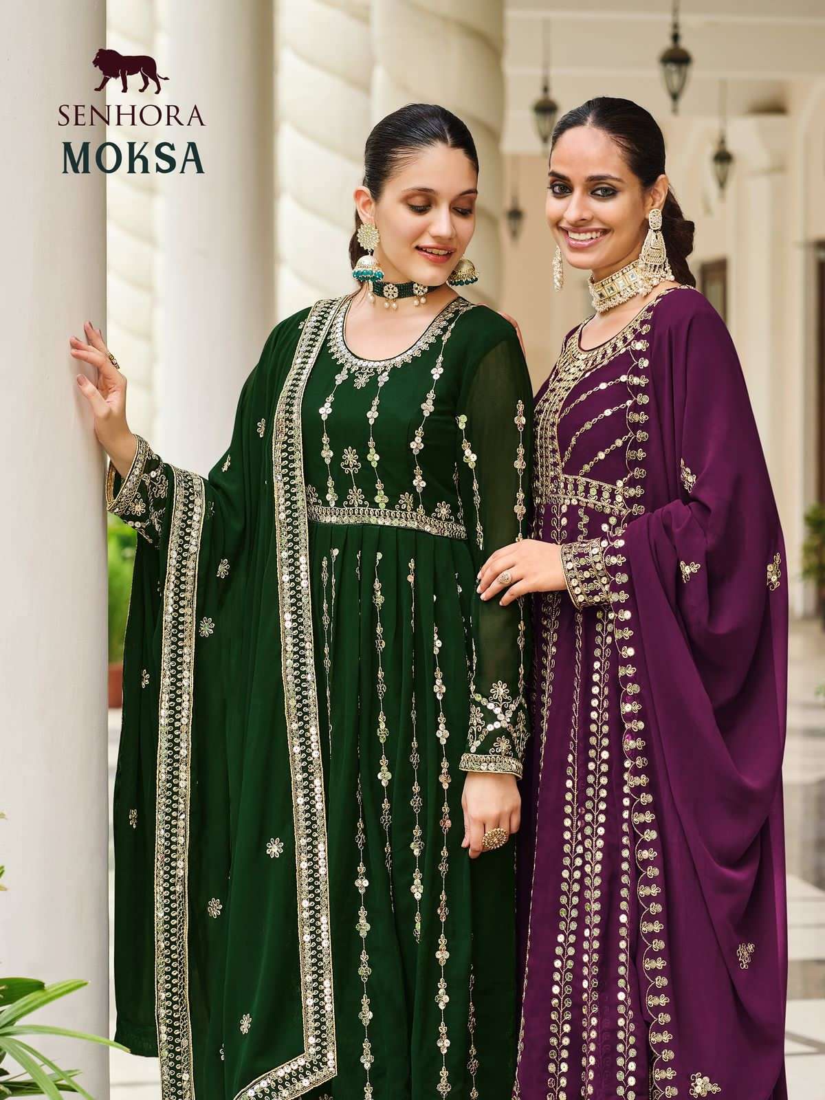 MOKSA BY SENHORA 2068 TO 2071 SERIES HEAVY GEORGETTE ANARKALI DRESSES