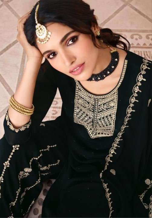 NAZMI BY MAISHA 12001 TO 12006 SERIES PURE GEORGETTE HEAVY EMBROIDERY DRESSES