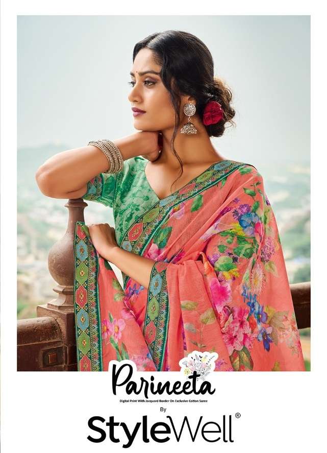 PARINEETA BY STYLEWELL 571 TO 577 SERIES DESIGNER COTTON PRINT SAREES