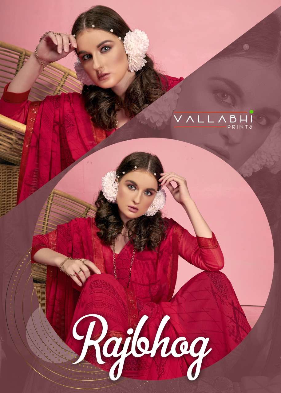 RAJBHOG BY VALLABHI PRINTS 12861 TO 12868 SERIES GEORGETT PRINT SAREES