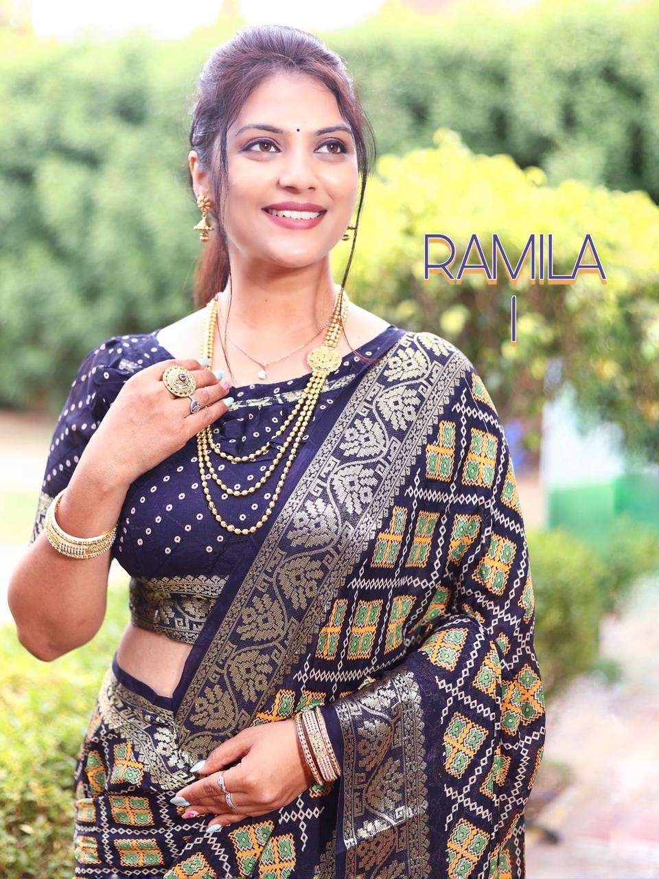 RAMILA VOL-1 BY ASLIWHOLESALE DESIGNER ART SILK SAREES