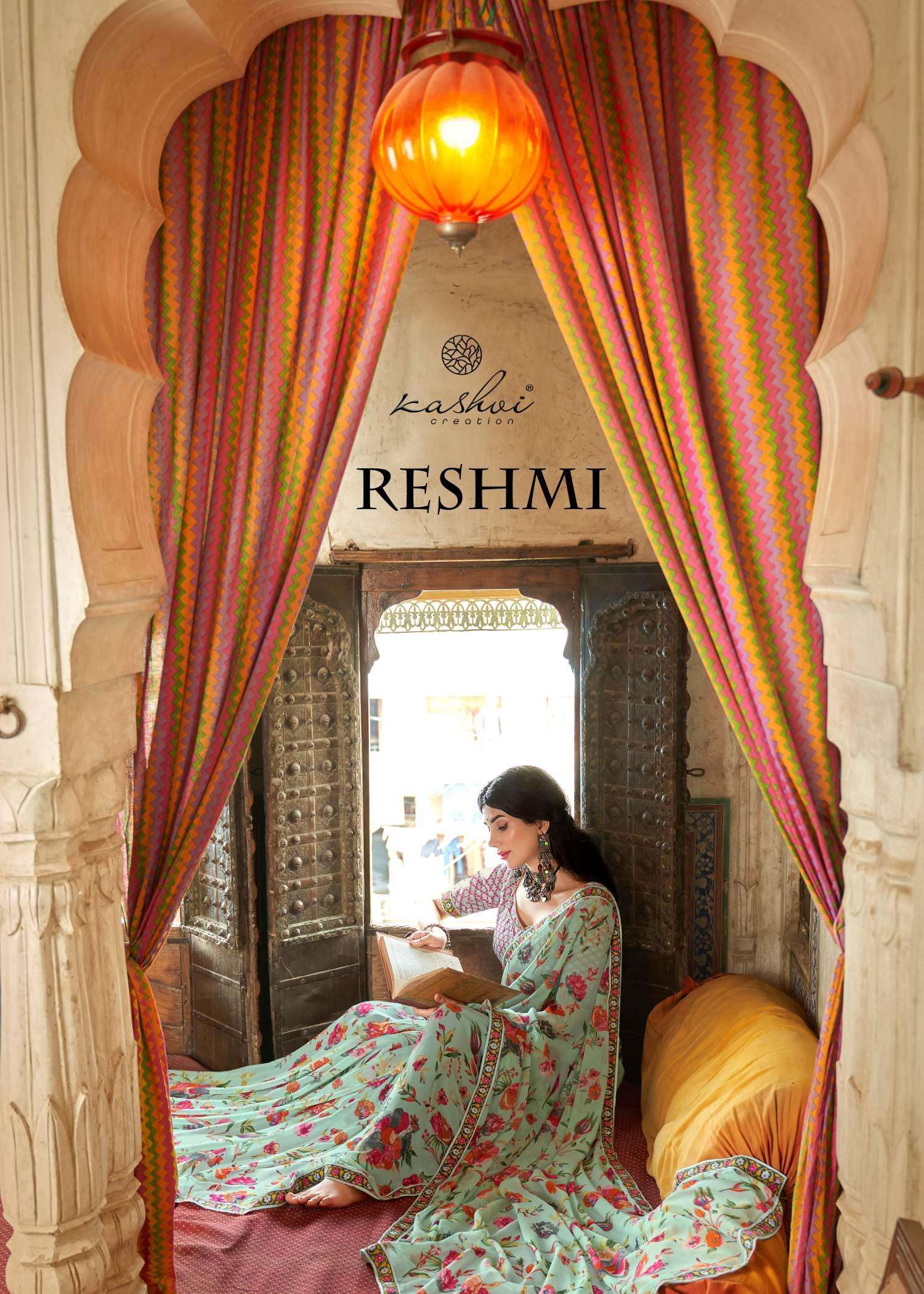 RESHMI BY KASHVI CREATION 79001 TO 79010 SERIES GEORGETTE PRINT SAREES