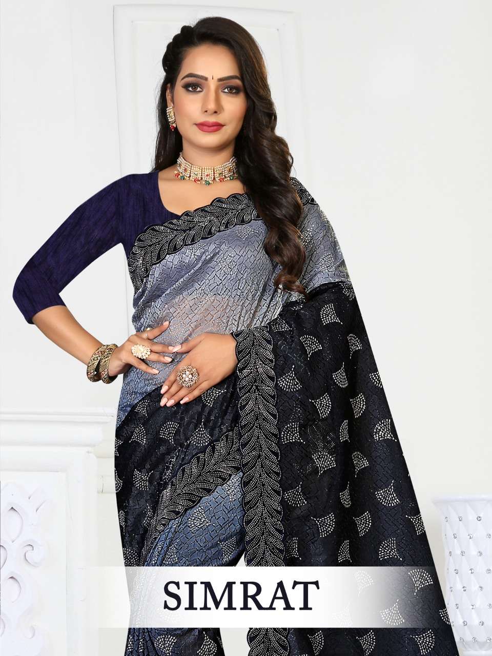 SIMRAT BY RONISHA FASHION DESIGNER LYCRA SAREES