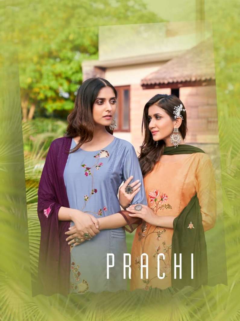 SNAPSTYLE PRACHI BY ASLIWHOLESALE 1001 TO 1006 SERIES SILK STITCHED DRESSES