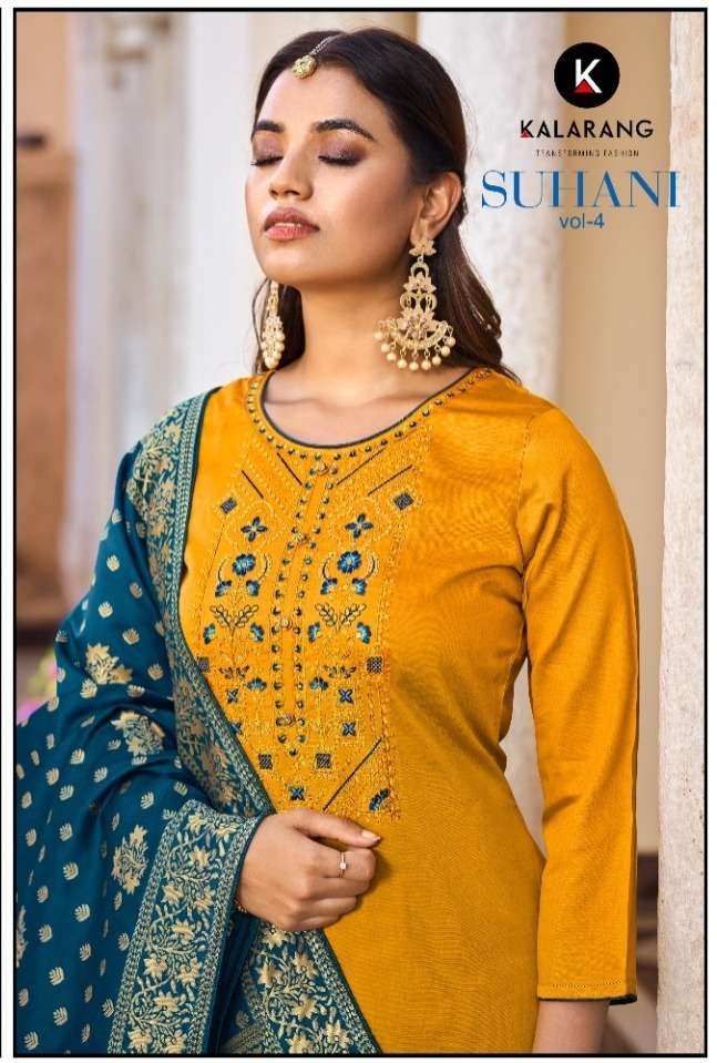 SUHANI VOL-4 BY KALARANG 4531 TO 4534 SERIES JAM SILK DRESSES