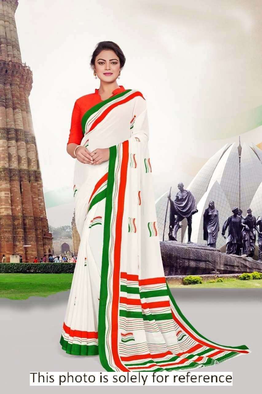 TIRANGAA BY ASLIWHOLESALE SOFT COTTON PRINT SAREE