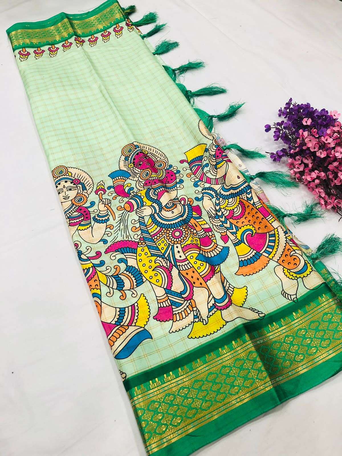 UPPADA PRINT BY ASLIWHOLESALE DESIGNER COTTON SLUB PRINTED SAREES