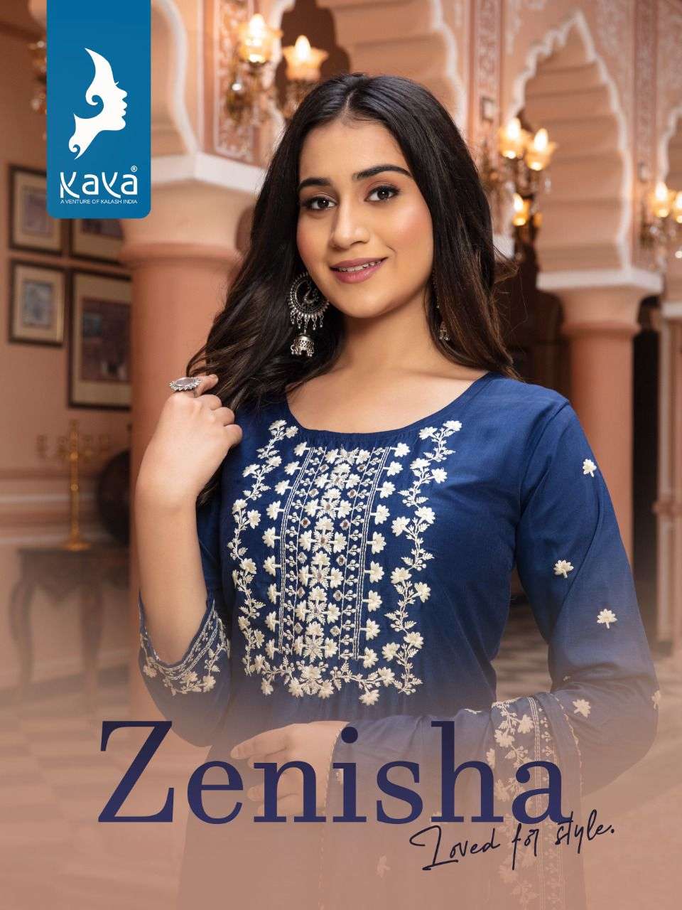 ZENISHA BY KAYA 01 TO 06 SERIES MUSLIN WORK STITCHED DRESSES