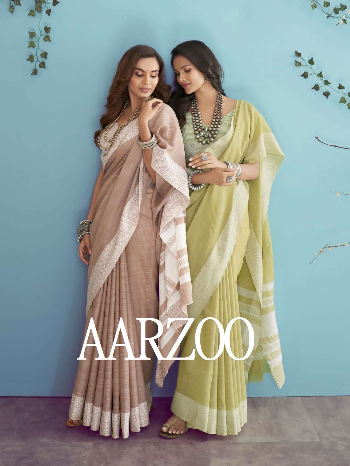 AARZOO BY RAJPATH 44001 TO 44006 SERIES SOFT LINEN SILK SAREES