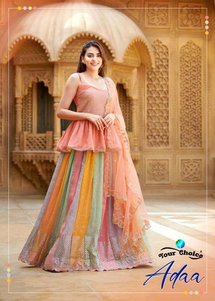 ADDA BY YOUR CHOICE 4297 TO 4900 SERIES BLOOMING GEORGETTE SKIRT DRESSES