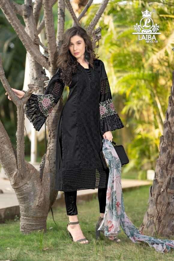 AM VOL-138 BY LAIBA 138-A TO 138-B SERIES GEORGETTE STITCHED PAKISTANI DRESSES