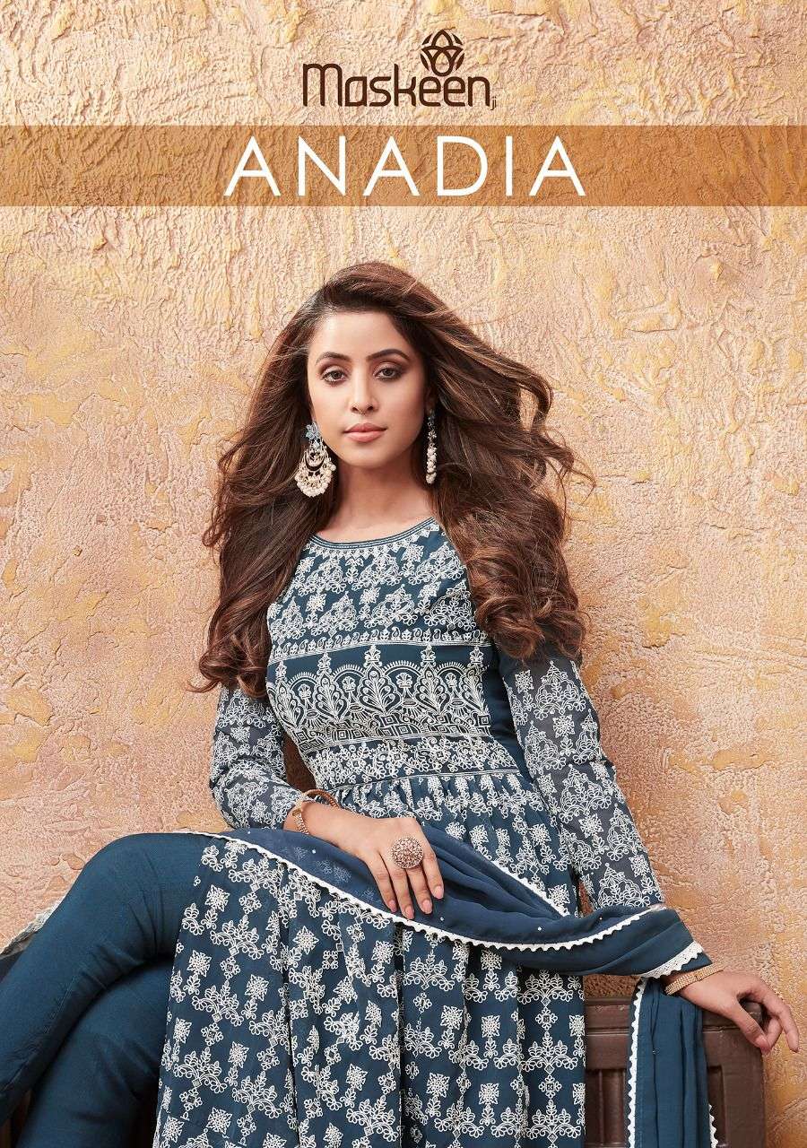 ANADIYA BY MAISHA 3246 TO 3249 SERIES GEORGETTE EMBROIDERY WORK STITCHED DRESSES