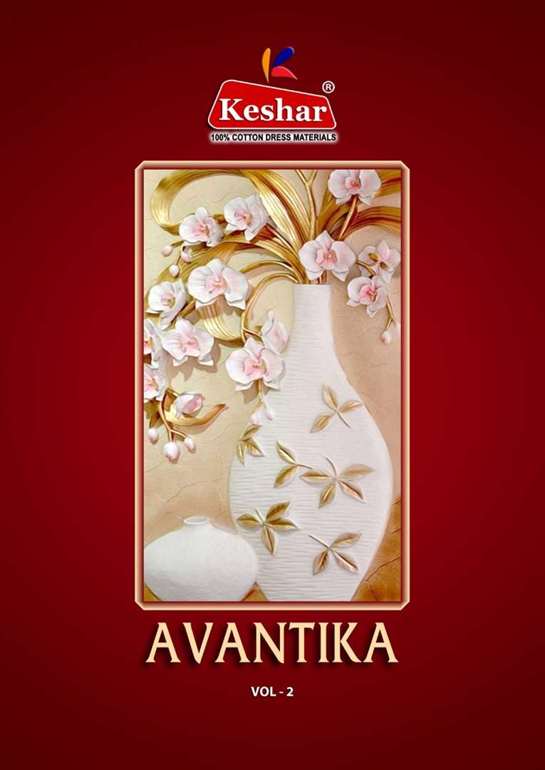 AVANTIKA VOL-2 BY KESHAR 2001 TO 2010 SERIES COTTON PRINT DRESSES