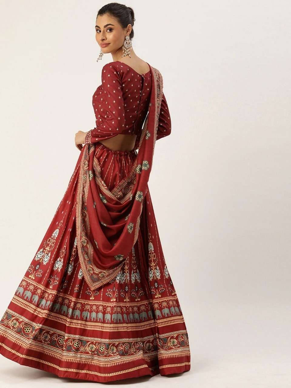 AW-1148 COLOURS BY ASLIWHOLESALE DESIGNER VAISHALI SILK PRINT LEHENGAS