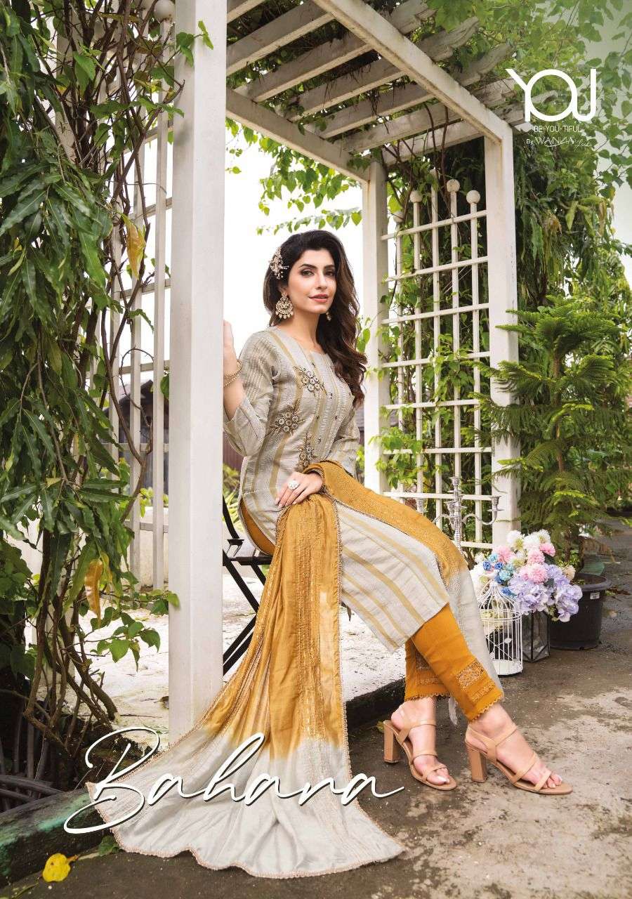 BAHARA VOL-2 BY WANNA LOOKS 101 TO 104 SERIES NYLON VISCOSE STITCHED DRESSES