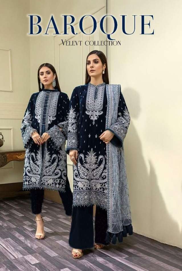 BAROQUE VELVET COLLECTION BY DEEPSY SUITS 1781 TO 1786 SERIES VELVET EMBROIDERY DRESSES