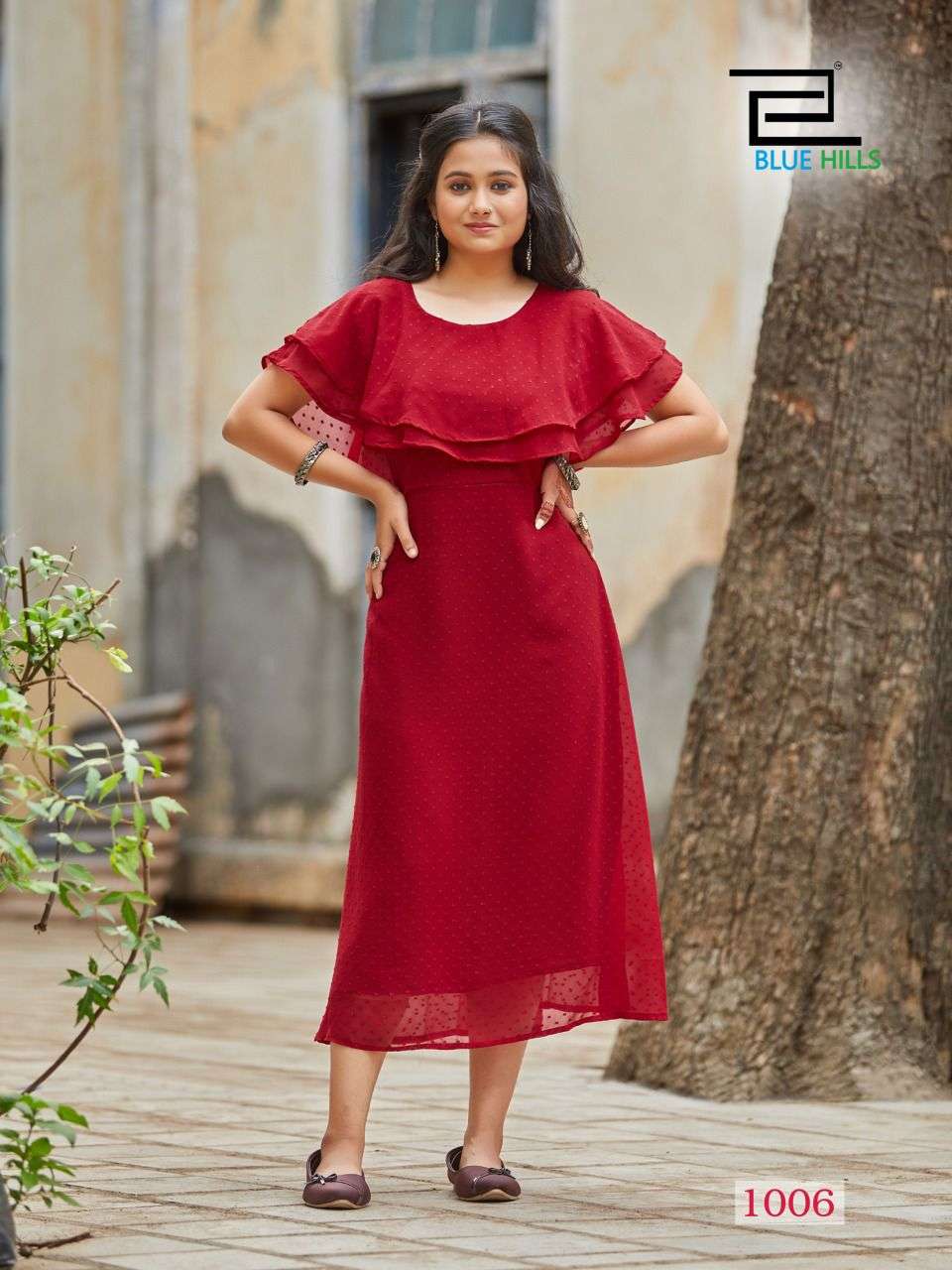 CHARMING BY BLUE HILLS 1001 TO 1007 SERIES GEORGETTE FANCY KURTIS