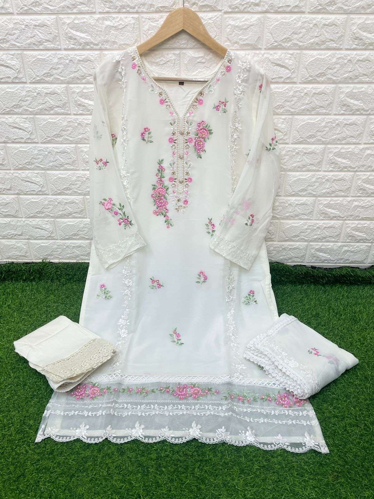 D-236 HIT DESIGN BY DEEPSY SUITS PURE ORGANZA EMBRODERY STITCHED DRESS