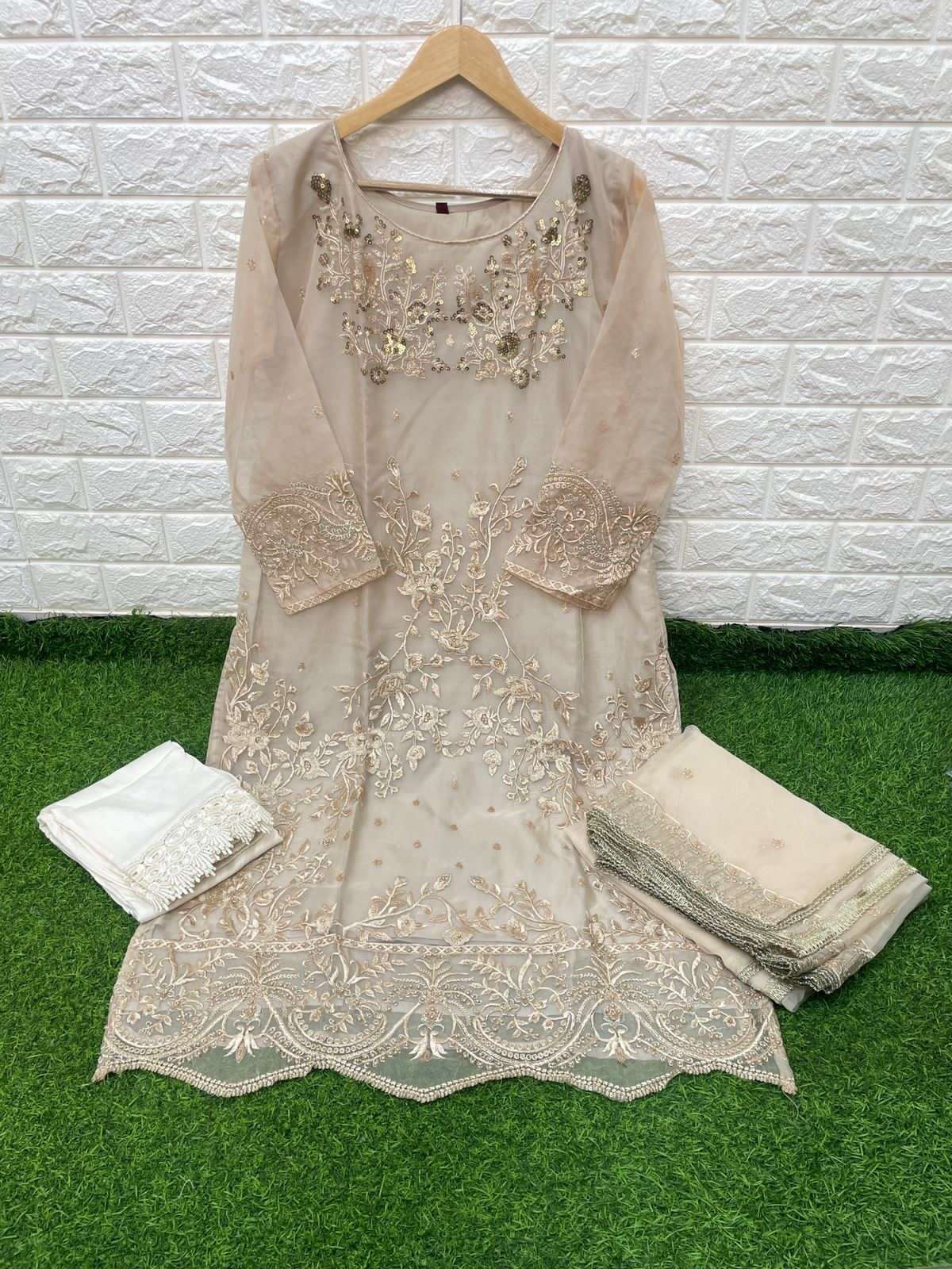 D-234 HIT DESIGN BY DEEPSY SUITS GEORGETTE EMBROIDERY STITCHED DRESS