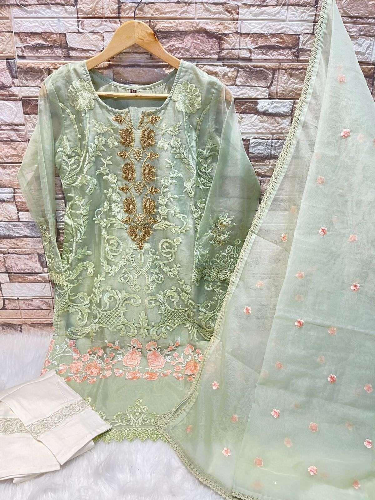 D-283 HIT DESIGN BY DEEPSY SUITS PURE ORGANZA EMBROIDERY STITCHED DRESS