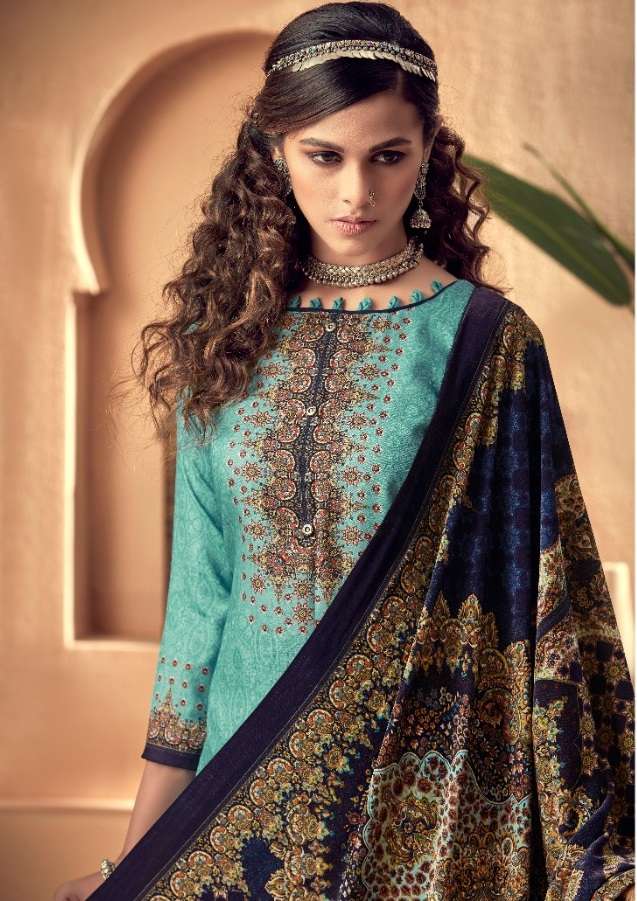 ESMA BY KESAR 8301 TO 8306 SERIES PASHMINA PRINT PAKISTANI DRESSES