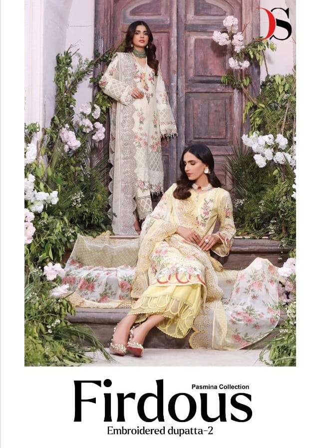 FIRDOUS PASHMINA COLLECTION EMBROIDERED DUPATTA VOL-2 BY DEEPSY SUITS PASHMINA PAKISTANI DRESSES