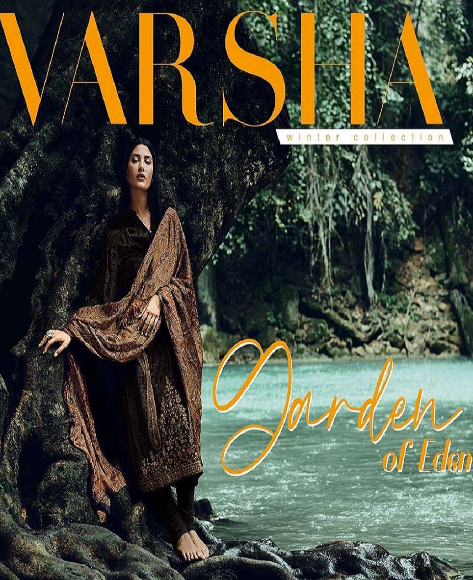 GARDEN OF EDEN BY VARSHA 01 TO 07 SERIES VELVET EMBROIDERY PAKISTANI DRESSES