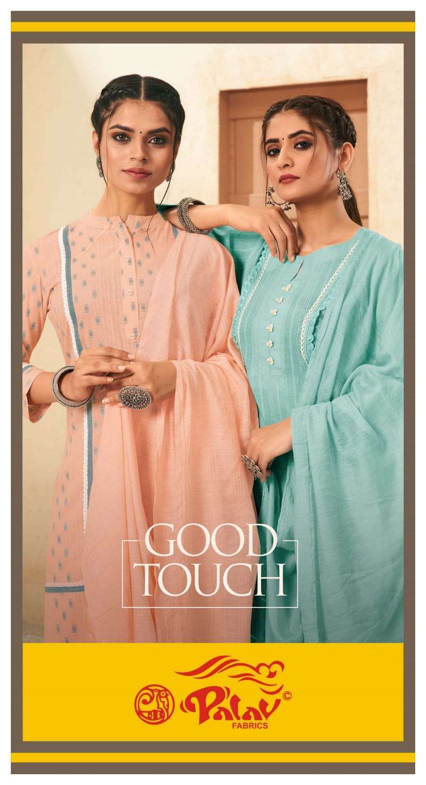 GOOD TOUCH BY PALAV 265 TO 270 SERIES COTTON JACQUARD STITCHED DRESSES