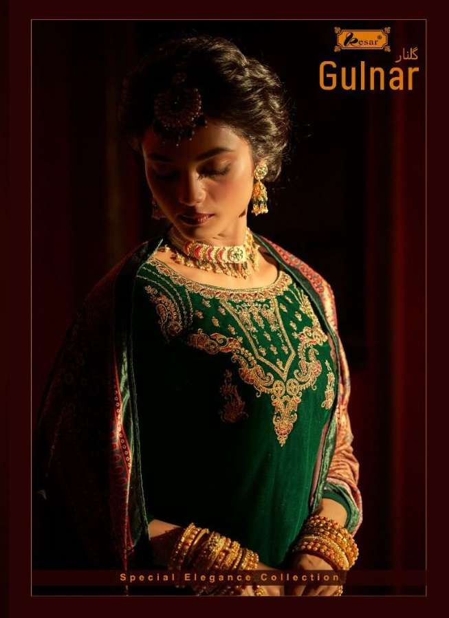 GULNAR BY KESAR 141001 TO 141006 SERIES VISCOSE VELVET WORK DRESSES