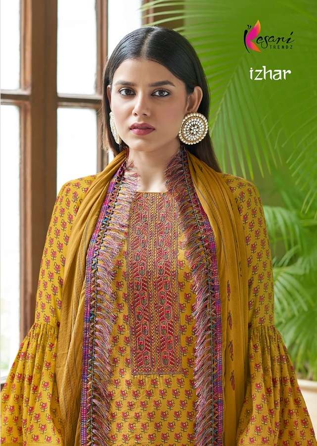 IZHAR BY KESARI TRENDZ 01 TO 06 SERIES MODAL SILK EMBROIDERY DRESSES