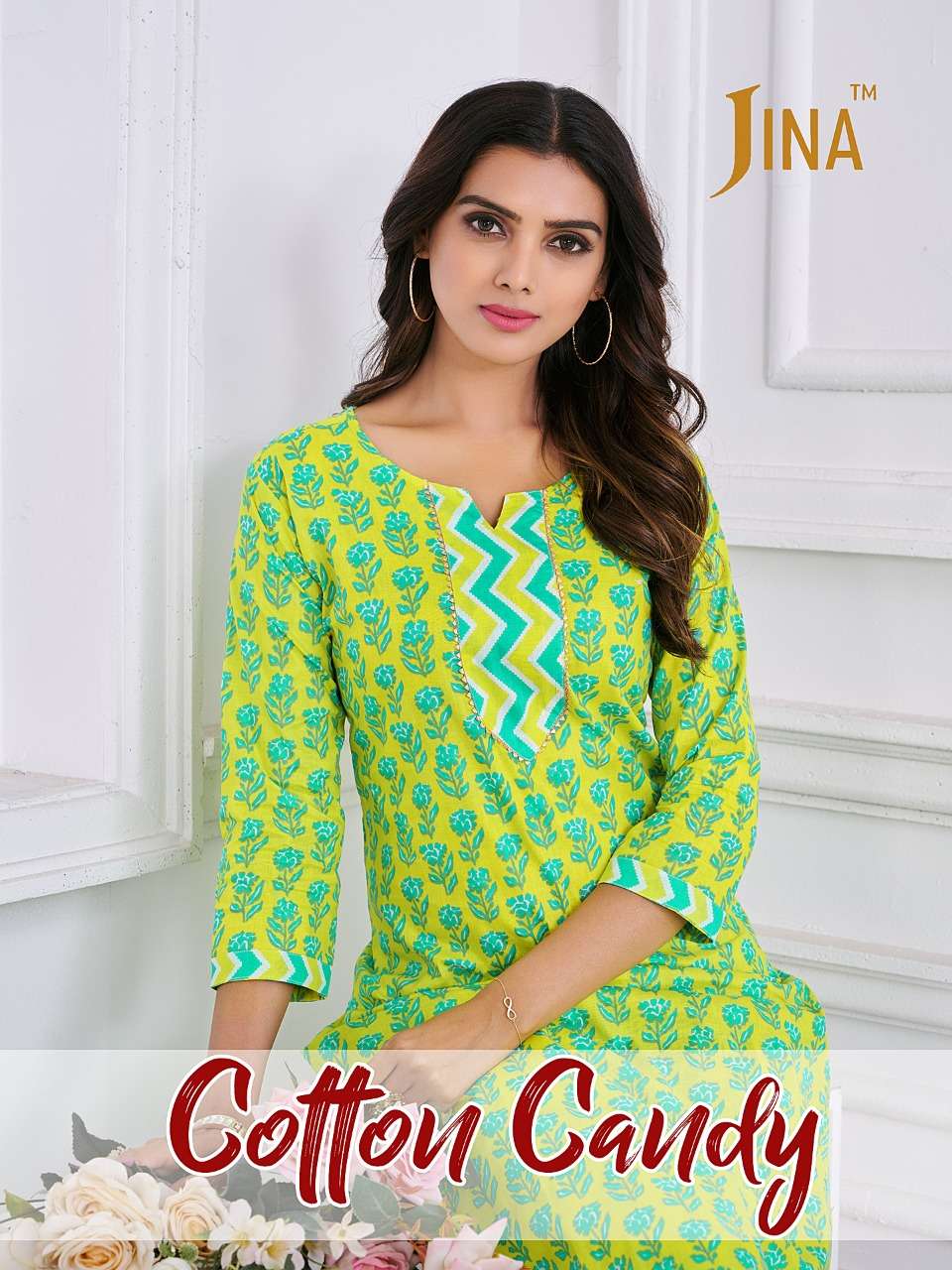 JIYA COTTON CANDY BY ASLIWHOLESALE 01 TO 12 SERIES COTTON PRINT KURTIS