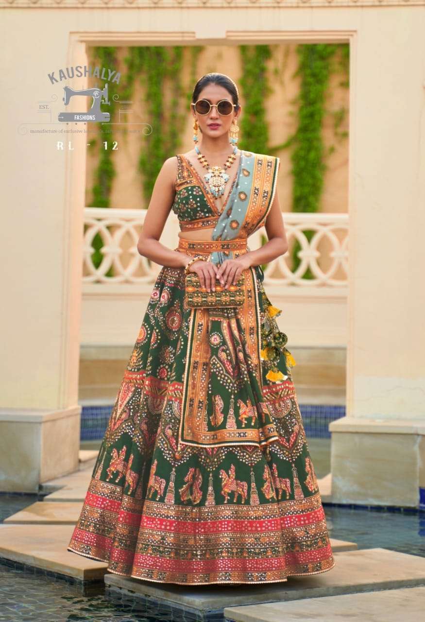 KAUSHALYA FASHION BY ASLIWHOLESALE DESIGNER HEAVY WORK BRIDAL LEHENGAS