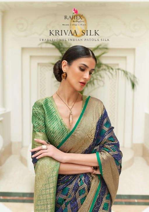 KRIVAA SILK BY RAJTEX 268001 TO 268006 SERIES DESIGNER PATOLA SILK SAREES