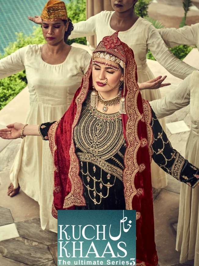 KUCHH KHAAS VOL-3 BY IBIZA 1031 TO 1038 SERIES VISCOSE VELVET PAKISTANI DRESSES