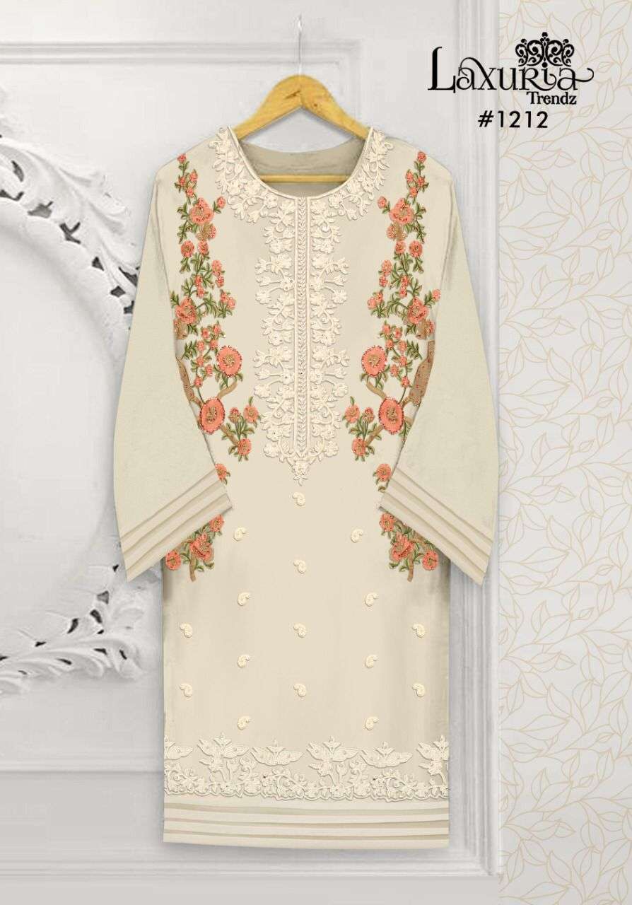 LAXURIA 1212 BY LAXURIA TRENDZ FAUX GEORGETTE EMBROIDERY STITCHED DRESSES