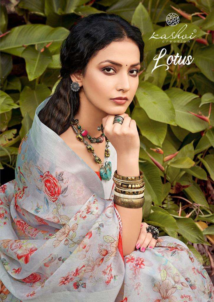 LOTUS BY KASHVI CREATION 2781 TO 2790 SERIES TISSUE SILK PRINT SAREES