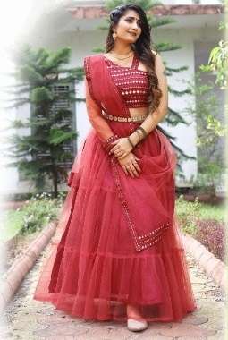 MADHUSHALA BY ARYA DRESS MAKER 01 TO 05 SERIES SATIN BANGLORI WORK LEHENGAS