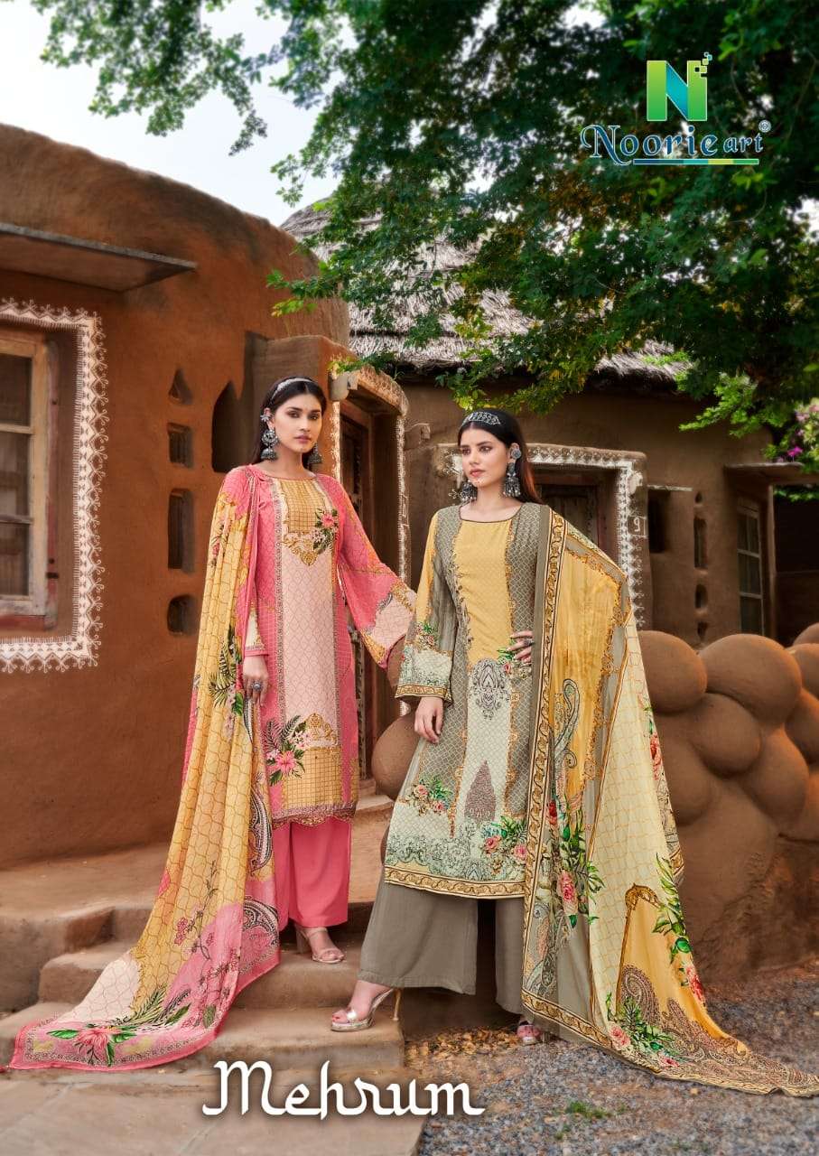 MEHRUM BY VIONA SUITS 1001 TO 1006 SERIES WOOLEN PASHMINA EMBROIDERY DRESSES