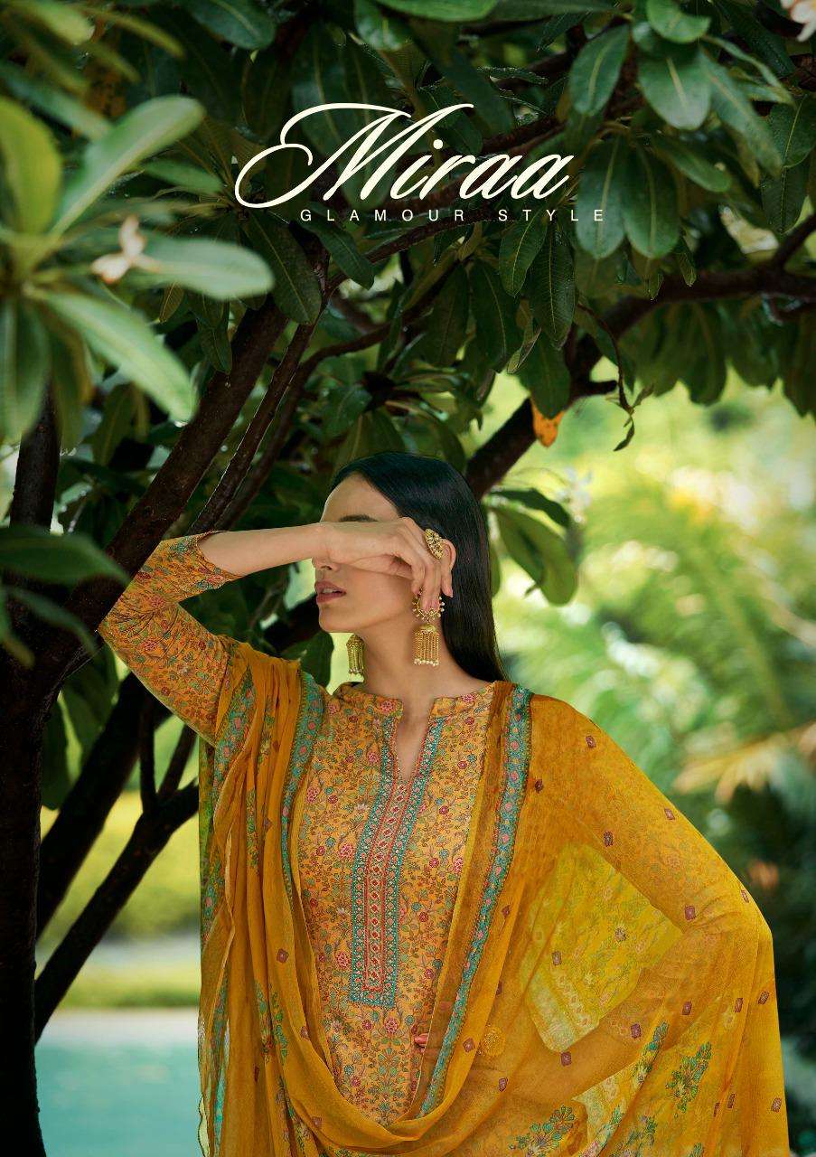 MIRAA BY SARGAM PRINT 304-101 TO 304-108 SERIES ZAAM COTTON PRINT DRESSES