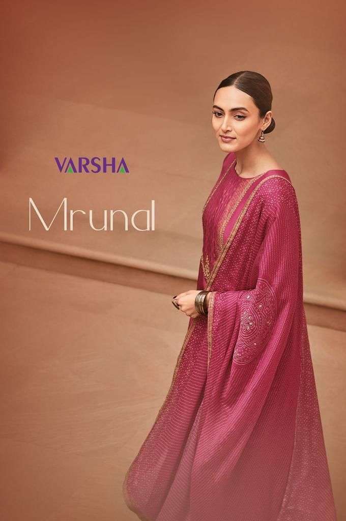 MRUNAL BY VARSHA 31 TO 36 SERIES RUSSIAN SILK WORK DRESSES