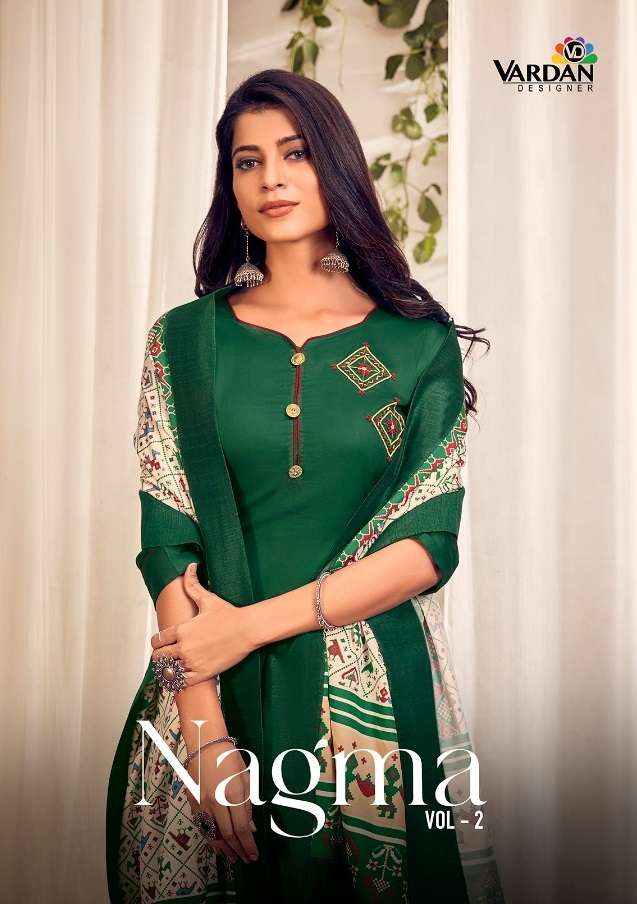 NAGMA VOL-2 BY VARDAN DESIGNER 4025 TO 4028 SERIES JAM COTTON STITCHED DRESSES