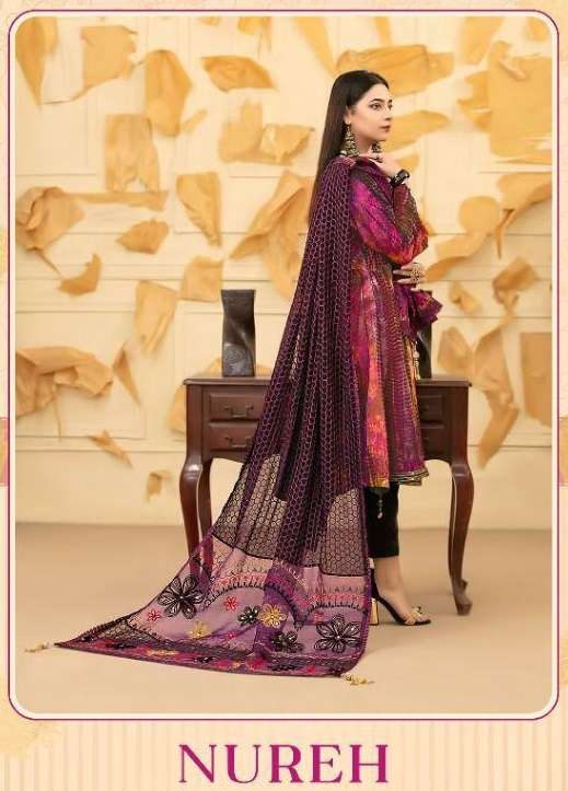 NUREH 2261 & 2262 BY SHREE FABS COTTON PRINT PAKISTANI DRESSES