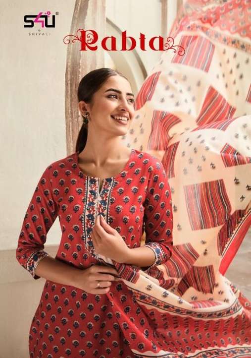 RABTA BY S4U 01 TO 06 SERIES PRINTED COTTON STITCHED DRESSES