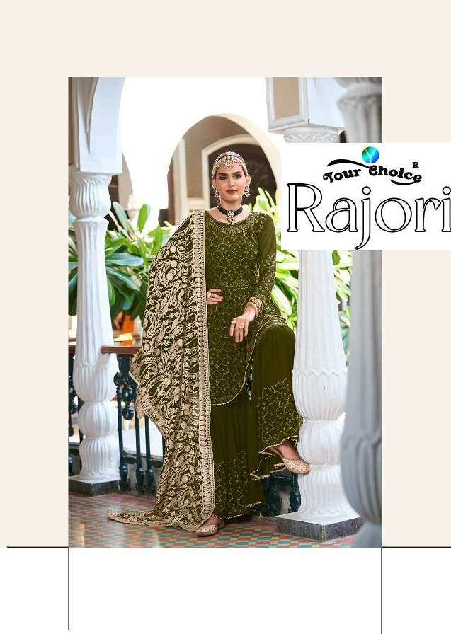 RAJORI BY YOUR CHOICE 3001 TO 3006 SERIES BLOOMING GEORGETTE SHARARA DRESSES