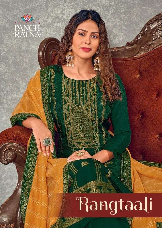 RANGTAALI BY PANCH RATNA 12071 TO 12075 SERIES VISCOSE DOLA MUSLIN DRESSES