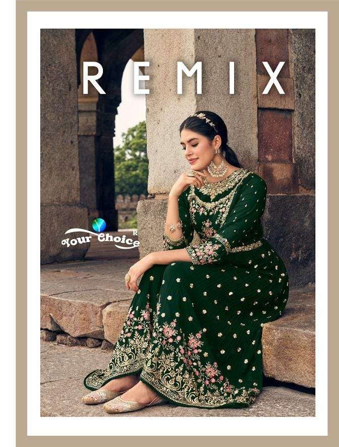 REMIX BY YOUR CHOICE 1001 TO 1006 SERIES BLOOMING GEORGETTE WORK DRESSES