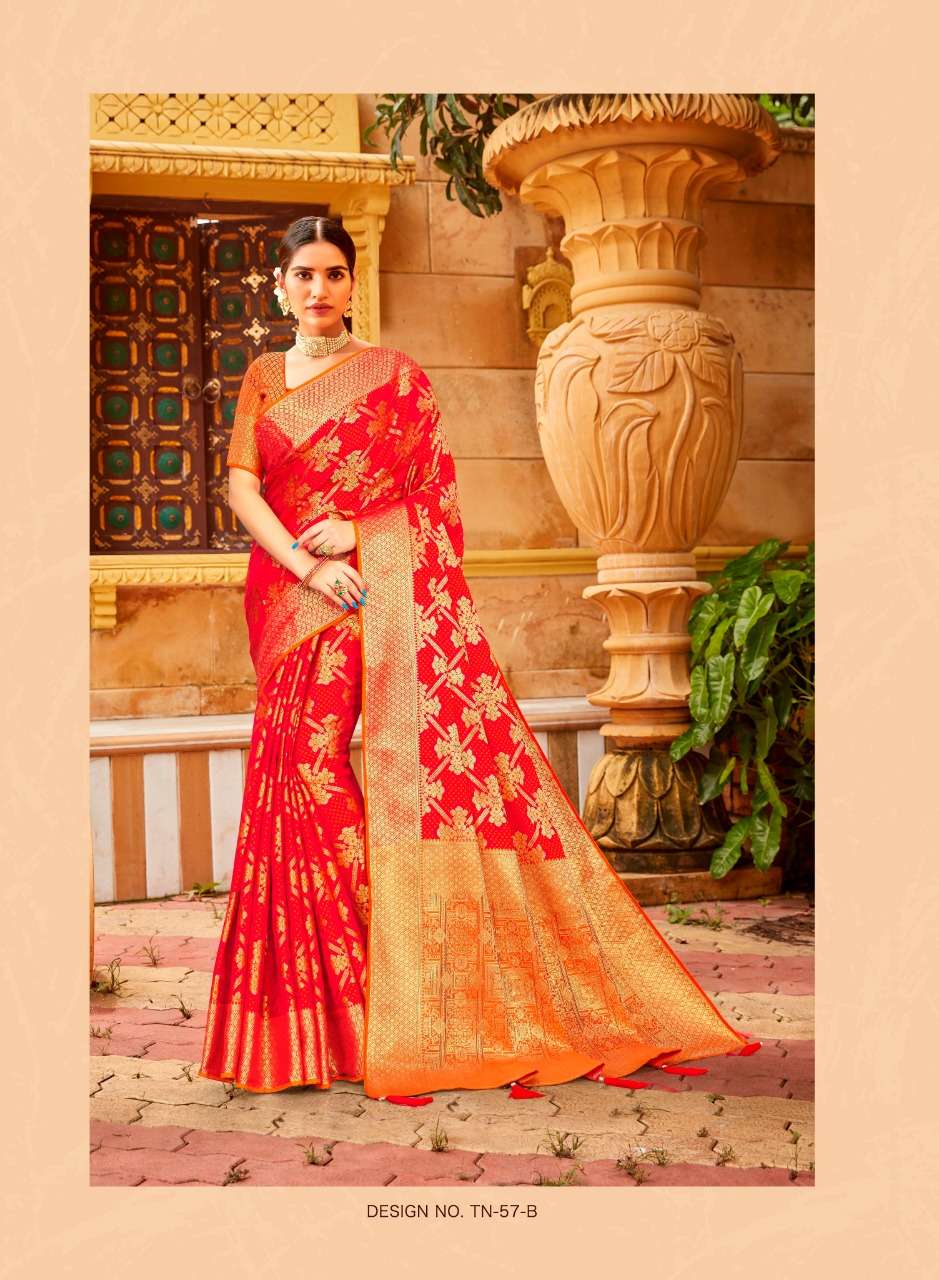 SALE COLLECTION VOL-8 BY ASLIWHOLESALE INDIAN HEAVY DESIGNER SILK SAREES