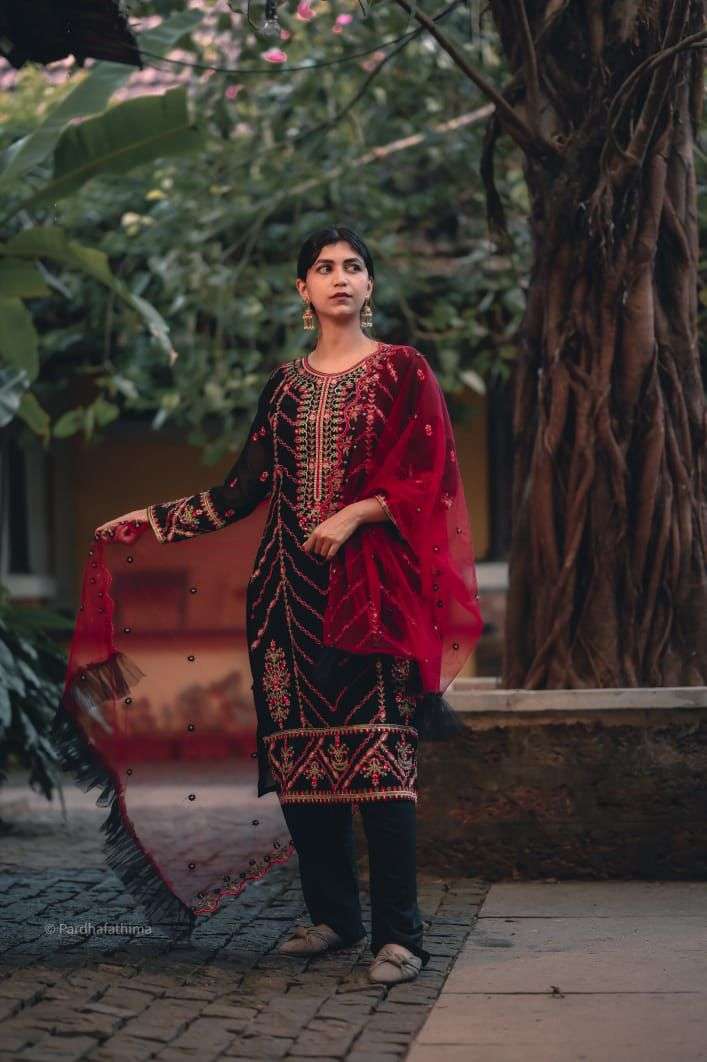 SARJHAN VOL-1 BY MEHBOOB TEX FAUX GEORGETTE EMBROIDERY PAKISTANI DRESS